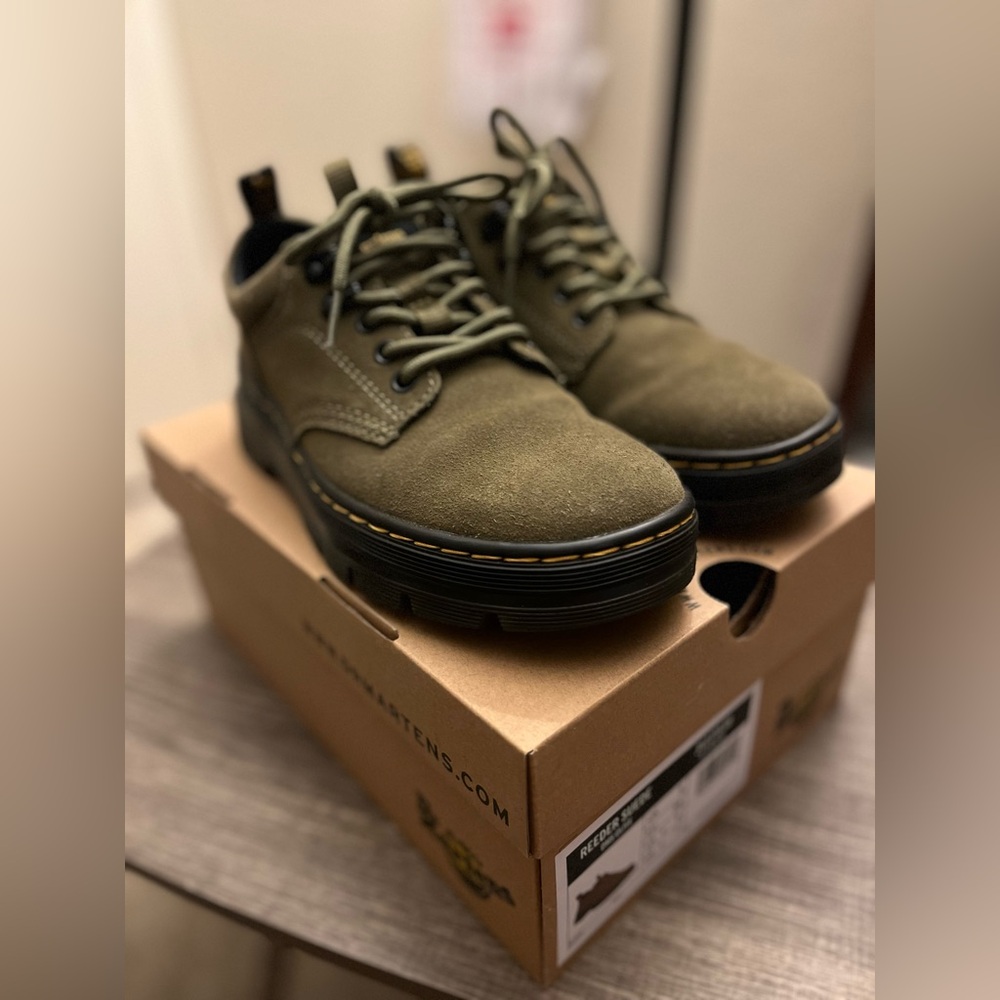 Dr. Martens Olive Women's Oxfords